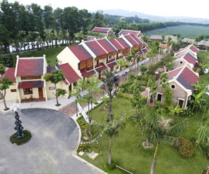 Khu khách sạn Phố Cổ tại Vườn Vua resort Thanh Thủy, Phú Thọ với 20 phòng khách sạn